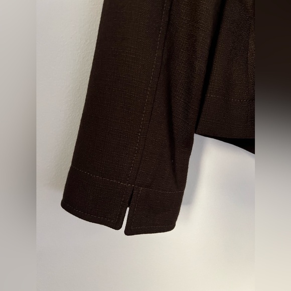 Escada NEW vintage jacket blazer 30% wool 70% rayon Made In Germany brown - Picture 9 of 17